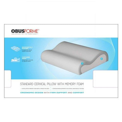 Obusforme Std With Memory Foam Cervical Pillow 1 PC