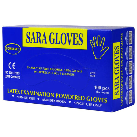 Buy Latex With Powder (Small) Gloves 100 PC Online - Kulud Pharmacy