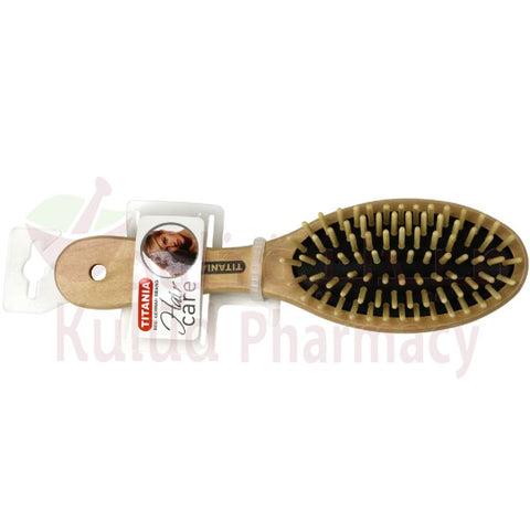 Buy Titania Wood Hair Brush 1 PC Online - Kulud Pharmacy