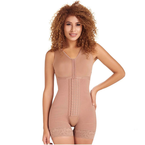 Post Op Shapewear For Women | Bra & Mid Thigh (Mocha) - S