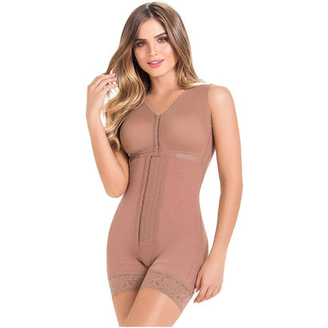 Post Op Shapewear For Women | Bra & Mid Thigh (Mocha) - S