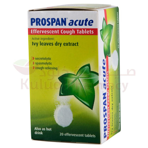 Prospan Acute Effervescent Tablet 20 PC | Kulud Pharmacy
