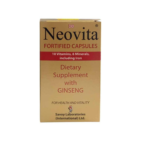 Buy Neovita Fortified Soft Gelattin Capsule 30 CAP Online - Kulud Pharmacy