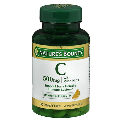 Buy Natures Bounty Vitamin C Rosehips Tablet 500 Mg 100 PC Online - Kulud Pharmacy