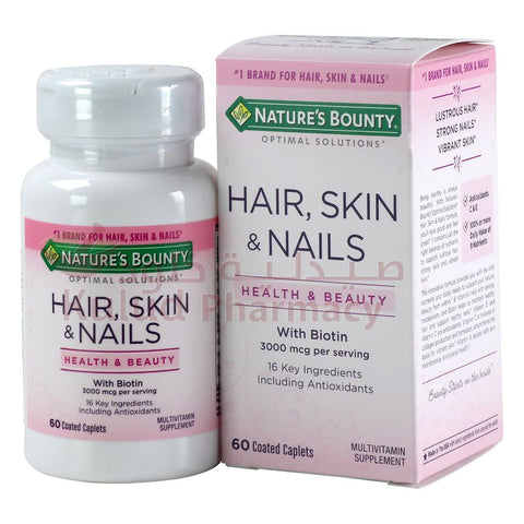 Natures Bounty Hair Skin Nail Tablet 60 Tab