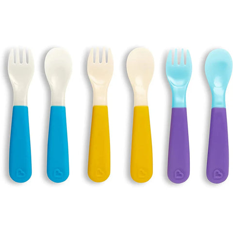 Munchkin - Colorreveal Color Changing Toddler Forks & Spoons (Pack Of 6)