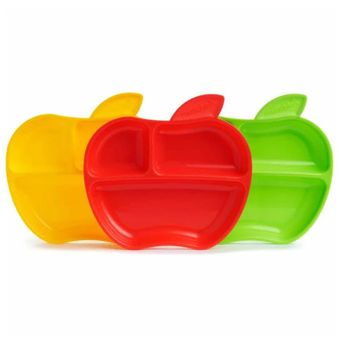 Munchkin - Lil' Apple Plates - Pack Of 3