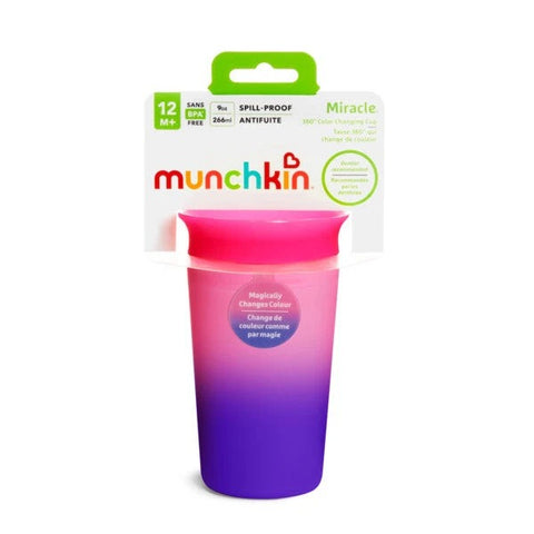 Munchkin - Miracle 360 Color Changing Cup 9Oz (Pink)