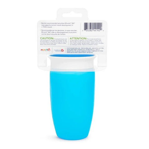 Munchkin - Miracle 360 Sippy Cup 10Oz With Lid (Blue)