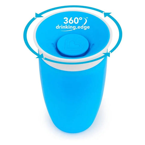 Munchkin - Miracle 360 Sippy Cup 10Oz With Lid (Blue)