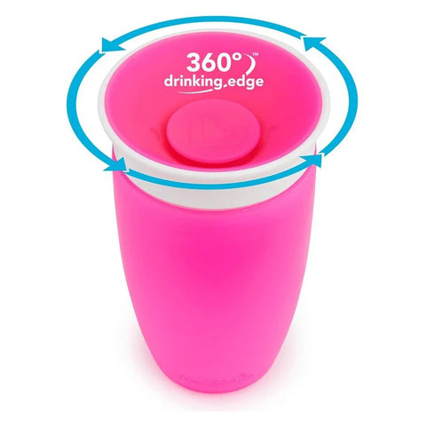 Munchkin - Miracle 360 Sippy Cup 10Oz With Lid (Pink)