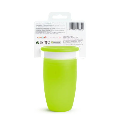 Munchkin - Miracle 360 Sippy Cup With Lid 10Oz (Green)