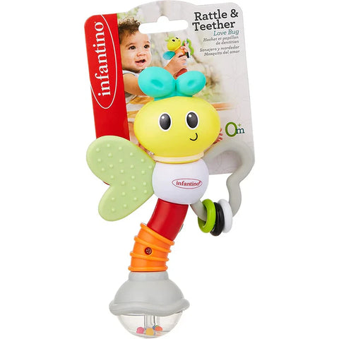 Infantino - Rattle And Teether Love Bug