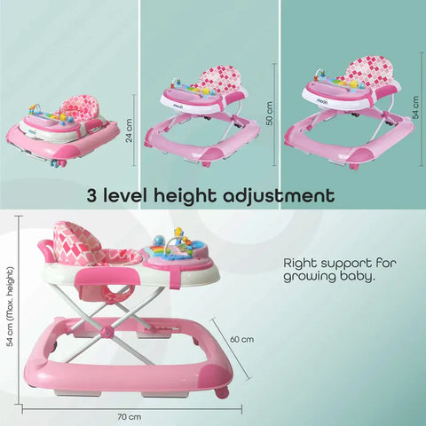 Moon Pace Baby/Child Walker With music & Toys (Pink)