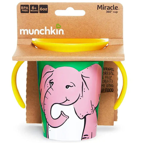 Munchkin - Miracle 360 Wildlove Trainer Cup 6Oz - Elephant