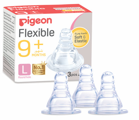 Pigeon Large Silicone Teat 3 PC