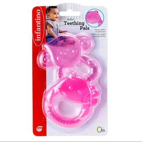 Infantino - Safari Teething Pals (Pink)