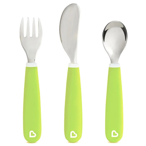 Munchkin - Splash Toddler Utensil Set (Green)