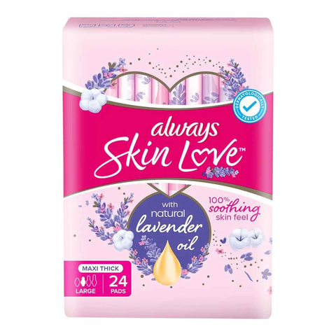 Buy Always Skin Love Large Sanitary Pads 24 PC Online - Kulud Pharmacy
