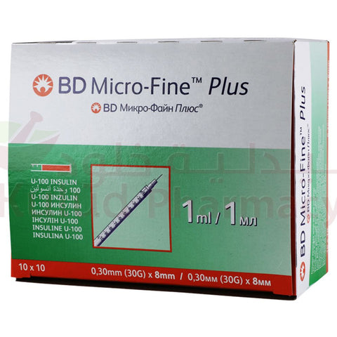 Buy Bd Micro Fine Insulin Syringe Syringe 10 PC Online - Kulud Pharmacy