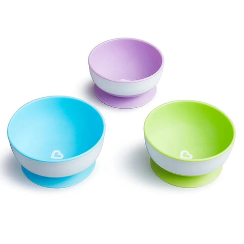 Munchkin - Stay Put Suction Bowls (Pack Of 3)