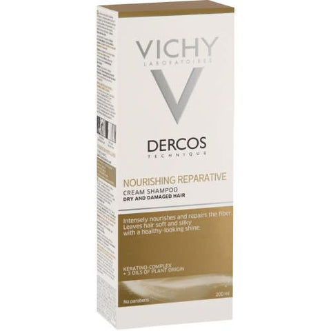 Buy Vichy Dercos Nourishing Repair Shampoo 200 ML Online - Kulud Pharmacy