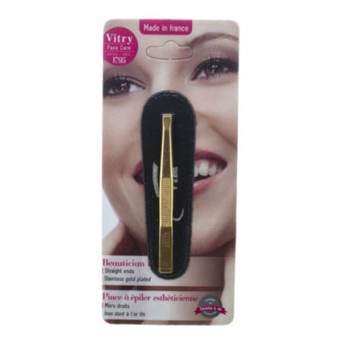 Vitry Golden Square Ends Tweezer 1 PC | Tweezers Vitry Golden Square Ends Tweezer 1 PC | Tweezers