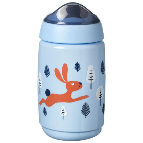 Tommee Tippee Insulated Sportee Water Bottle Leak & Shake-proof, 266ml (Pastel Green/pastel Blue)