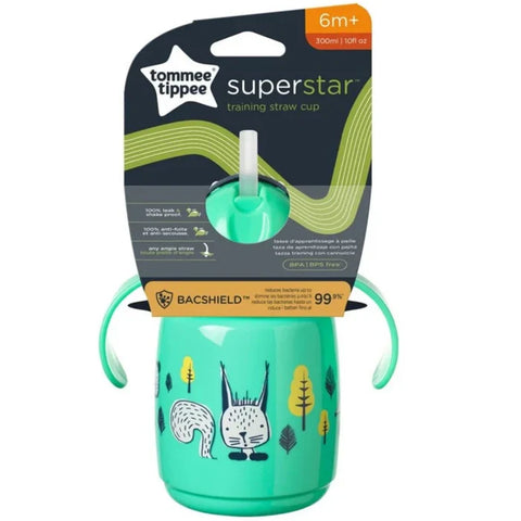 Tommee Tippee Superstar Trainer Straw Cup 300Ml (Green)