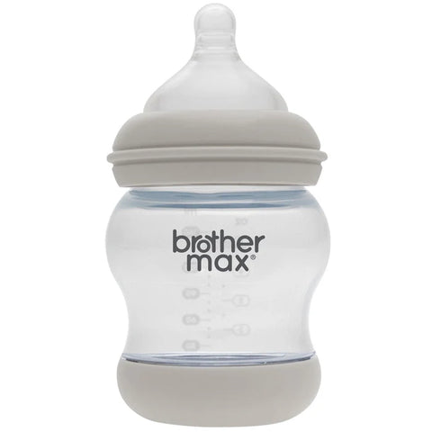 Brother Max - Pp Anti-Colic Feeding Bottle 160Ml/5Oz + S Teat (Grey)