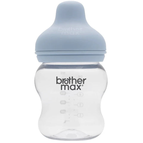 Brother Max - Pp Extra Wide Neck Feeding Bottle 160Ml/5Oz + S Teat (Blue)