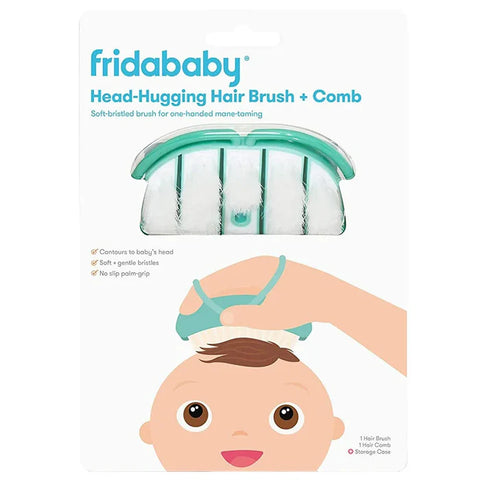 Fridababy - Head-Hugging Hair Brush & Styling Comb Set