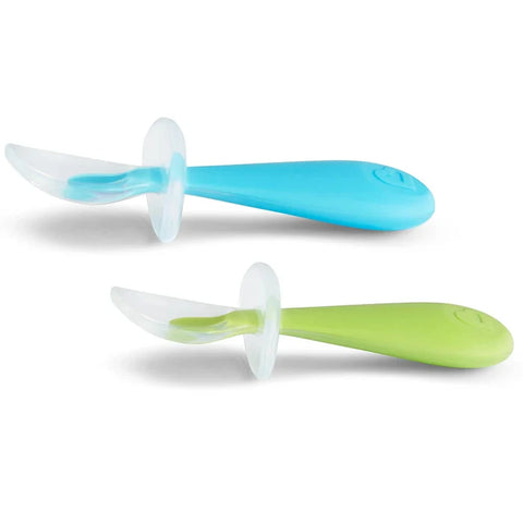 Munchkin - Gentle Scoop Spoons - Pack Of 2 (Blue/Green)