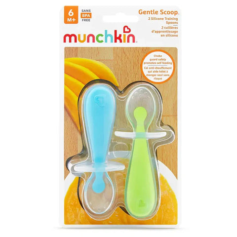 Munchkin - Gentle Scoop Spoons - Pack Of 2 (Blue/Green)