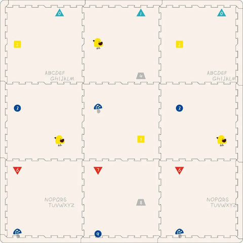 Little Angel - Baby Reversible Puzzle Playmat (Blue/Yellow)