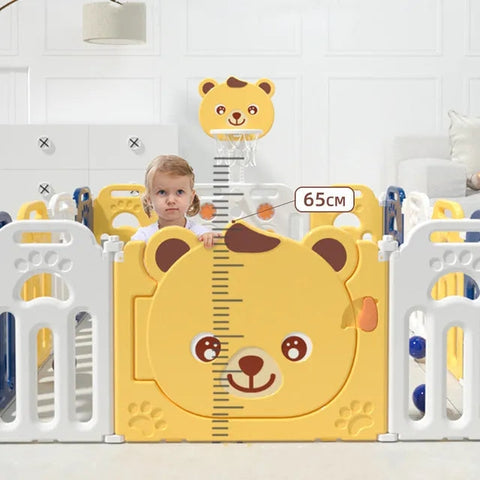 Kids Playpen (Yellow) - 163 X 163 X 65 Cm