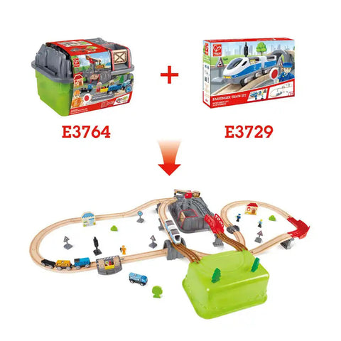 Hape - Railway Bucket-Builder-Set