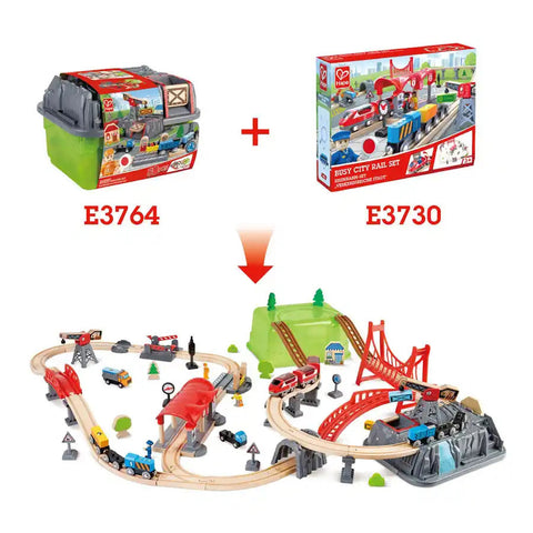 Hape - Railway Bucket-Builder-Set