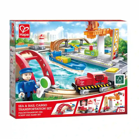 Hape - Sea & Rail Cargo Transport Set