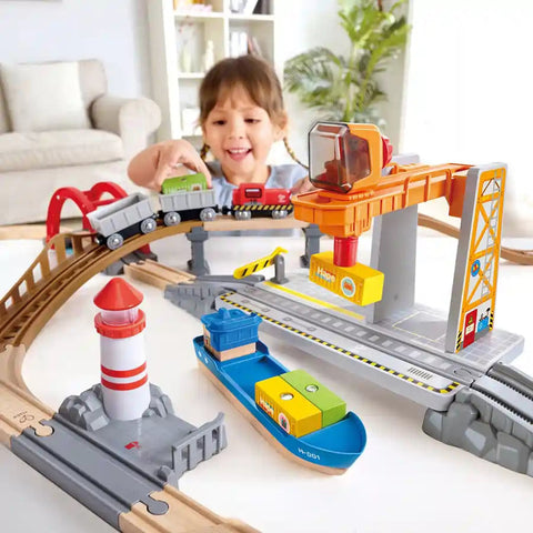 Hape - Sea & Rail Cargo Transport Set