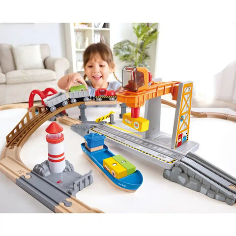 Hape - Sea & Rail Cargo Transport Set