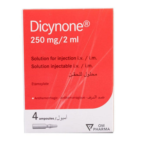 Buy Dicynone Ampoule 250 Mg 4 PC Online - Kulud Pharmacy