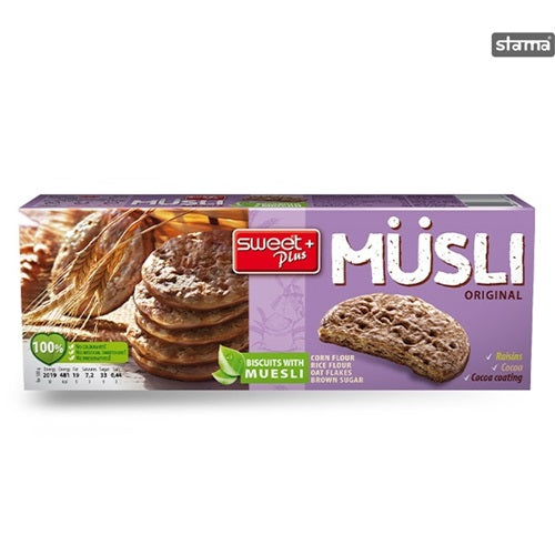 Sweet Plus Musli Biscuits Original 115G | Protein Snacks Sweet Plus Musli Biscuits Original 115G | Protein Snacks