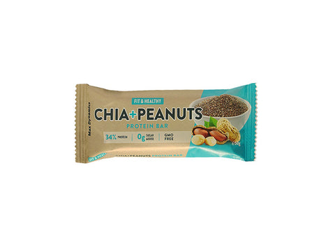 Fit and Healthy Chia and Peanuts protein Bar 50g