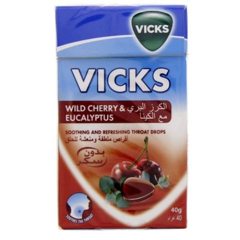 Buy Vicks Cherry Lozenges 40 GM Online - Kulud Pharmacy