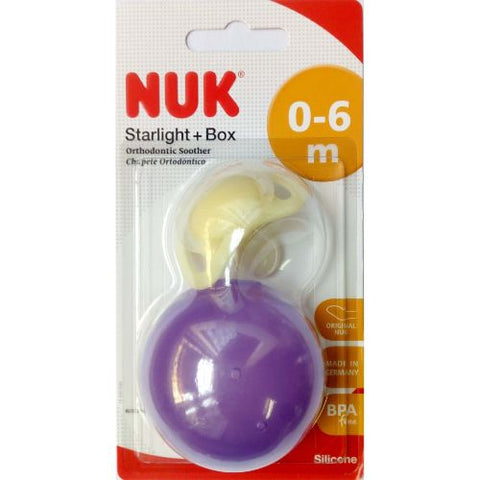 Buy Nuk Silicone Starlight Soother 1 PC Online - Kulud Pharmacy