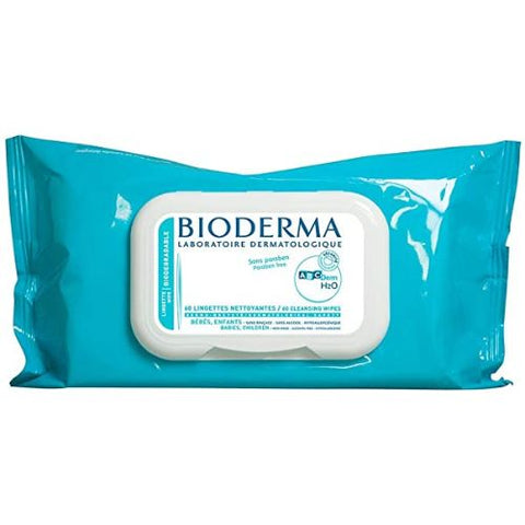 Buy Bioderma Abcderm H2O Wipes 60 PC Online - Kulud Pharmacy