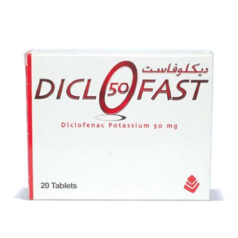 Buy Diclofast Tablet 50 Mg 20 PC Online - Kulud Pharmacy