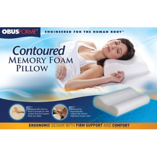 Obusforme Contoured Memory Foam Pillow 1 PC | Pillows Obusforme Contoured Memory Foam Pillow 1 PC | Pillows