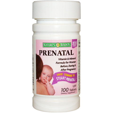 Buy Natures Bounty Prenatal Tablet 100 PC Online - Kulud Pharmacy